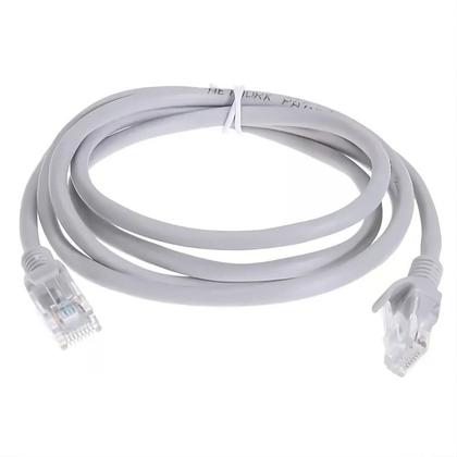 Imagem de Patch Cord CAT6 Rhos 5m  Internet Rápida e Estável, Conector Banhado a Ouro