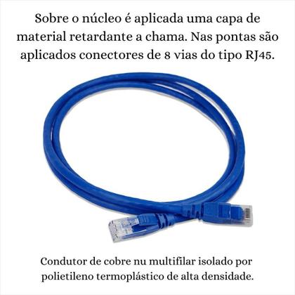 Imagem de Patch cord cat6 utp 2,50 azul nexans