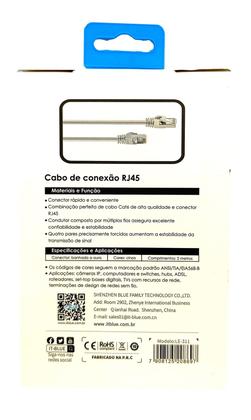 Imagem de Patch Cord Cftv Rede Cat6 2 Metros Cabo de Internet