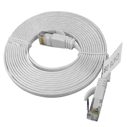 Imagem de Patch Cord Flat RJ45 Cat6 2,5m Branco - Pier