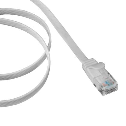 Imagem de Patch Cord Flat RJ45 Cat6 2,5m Branco - Pier