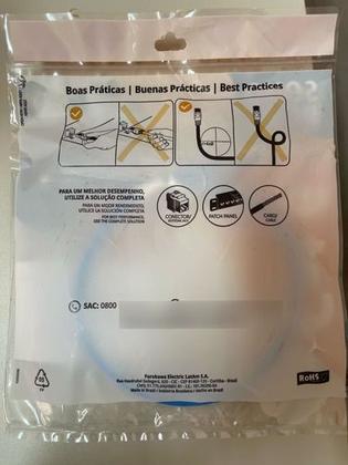 Imagem de Patch Cord Furukawa U/UTP Sohoplus Cat.6 T568A/B 50cm Azul