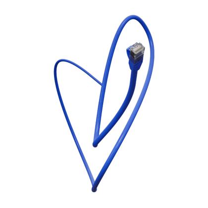 Imagem de Patch Cord Impact Giga Utp Cat6 4p Cor Azul 1.0 Metros Intelbras Conectores Rj45 Flexível Multifilar