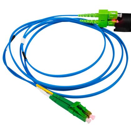 Imagem de Patch Cord Óptico Monomodo Duplex SM SC-APC/LC-APC (9/125) - 2 Metros