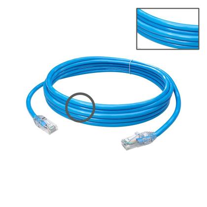 Imagem de Patch Cord U/utp Cat.5e Cmx T568a/b 5 Metros Azul 35104002