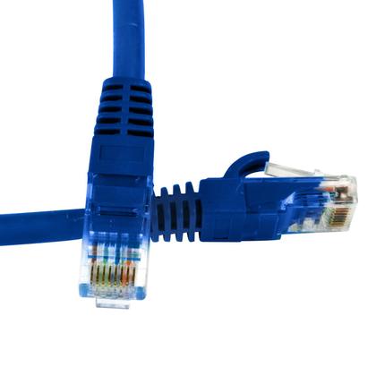 Imagem de Patch Cord UTP Cat6 100% Cobre 0,5 Metros Flexível Homologado Anatel - Azul