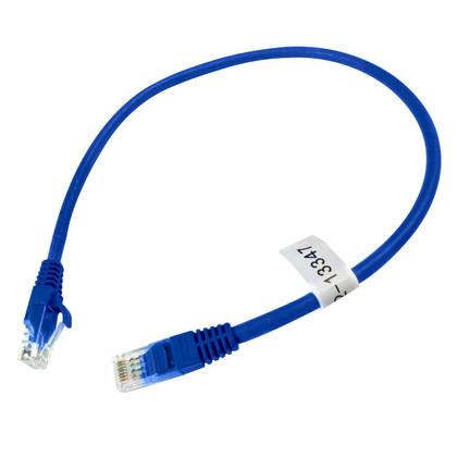Imagem de Patch Cord UTP Cat6 100% Cobre 0,5 Metros Flexível Homologado Anatel - Azul
