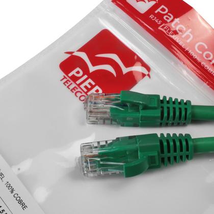 Imagem de Patch Cord UTP Cat6 100% Cobre 0,5m Flexível Homologado Anatel - Verde