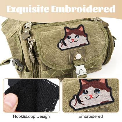 Imagem de Patch de apliques bordado AOZUO Funny Cry Cat for Gear