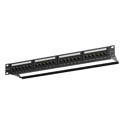 Imagem de Patch Panel 24 Portas Rj45 Cat5e Intelbras Impact Lan Pp524 Para Rack