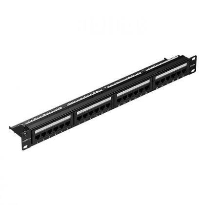 Imagem de Patch Panel 24 Portas Rj45 Cat5e Intelbras Impact Lan Pp524 Para Rack
