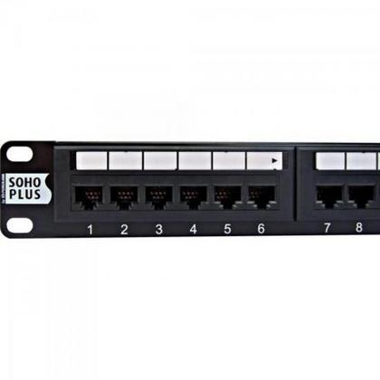 Imagem de Patch Panel CAT5E T568A/B 24P Sohoplus