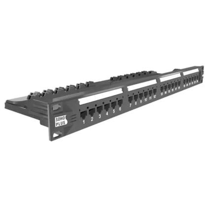 Imagem de Patch Panel Cat6 Furukawa Soho Plus T568A/B 24 Portas