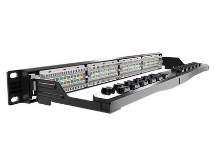 Imagem de Patch Panel Cat6 Furukawa Sohoplus 24 Portas T568 Com Guia