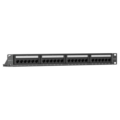 Imagem de Patch panel  intelbras impact lan cat5e pp524 24 portas