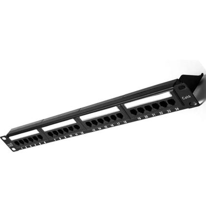 Imagem de Patch Panel Plus Cable Cat5E 24 Portas Guia Cat.5E La-P624