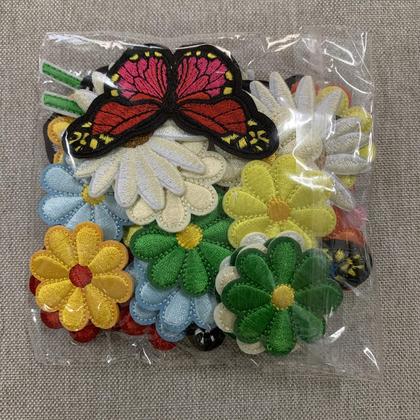 Imagem de Patches bordados Dzyoleize, estilos variados para roupas, 39 unidades
