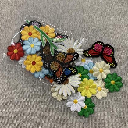 Imagem de Patches bordados Dzyoleize, estilos variados para roupas, 39 unidades