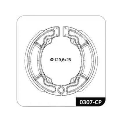 Imagem de Patim Lona de Freio Original Cobreq Yamaha DT, RD, RX e TT