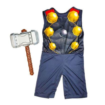 Imagem de Patinete Alumínio Radical 2 Rodas Menino Dm + Fantasia Thor