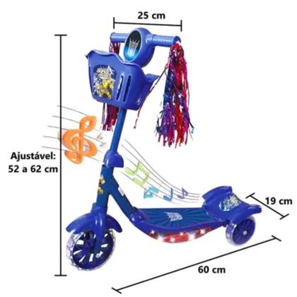 Imagem de Patinete Azul Infantil Para Uso Diário