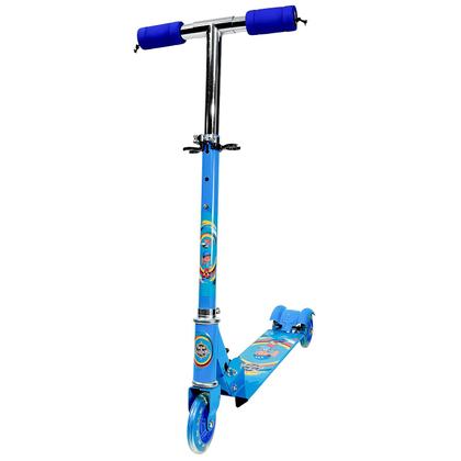 Imagem de Patinete Azul Unitoys Masculino Infantil Dobrável Com Altura Ajustável Até 30 Kg