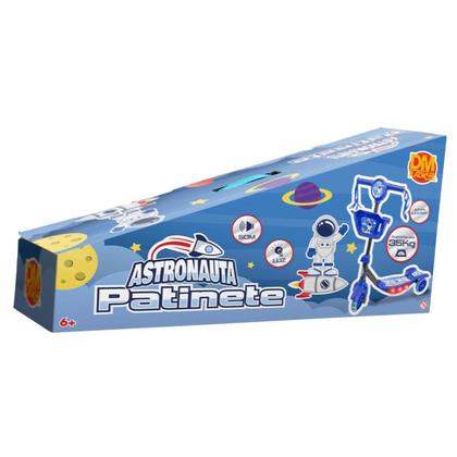 Imagem de Patinete Cestinha Menino Astronauta Led Musical Ajustável