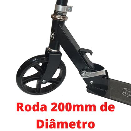Imagem de Patinete Crianças Jovens e Adultos Ajustável Suporta até 100 Kg