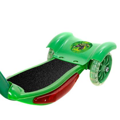 Imagem de Patinete Crianças Scooter 3 Rodas Brinquedo Infantil Hulk