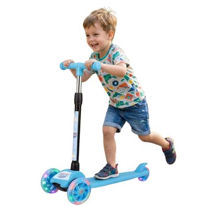 Imagem de Patinete Dobrável Infantil 3 Rodas Com Led - Castela