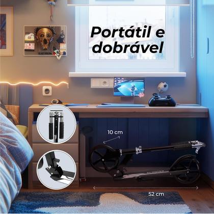 Imagem de Patinete Dobrável para Crianças, Adolescentes e Adultos, Ajustável em Altura, Design, Resistente e Leve, Ideal para Meninos e Meninas