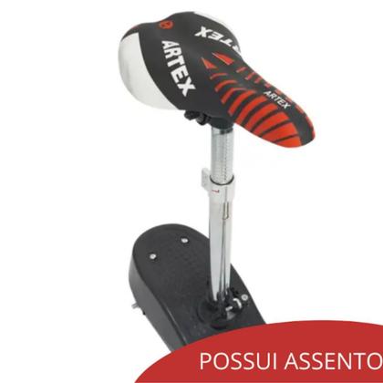 Imagem de Patinete Elétrico 120W Com Assento Com Kit De Proteção Preto Importway