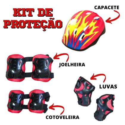 Imagem de Patinete Elétrico 120W Dobrável com Kit de Proteção Motorizado 24V Preto Importway Bwpek-120w