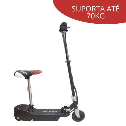 Imagem de Patinete elétrico scooter c banco bateria 120w potente 70kg