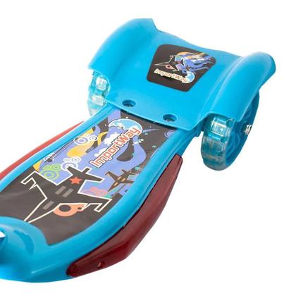 Imagem de Patinete Infantil 3 Rodas com Cesta e Luzes Importado