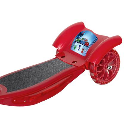 Imagem de Patinete Infantil Criança 4 Anos PJ Masks Vermelho Cesta