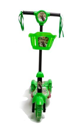 Imagem de Patinete Infantil de 3 Rodas Cesta Luz Música + Presente