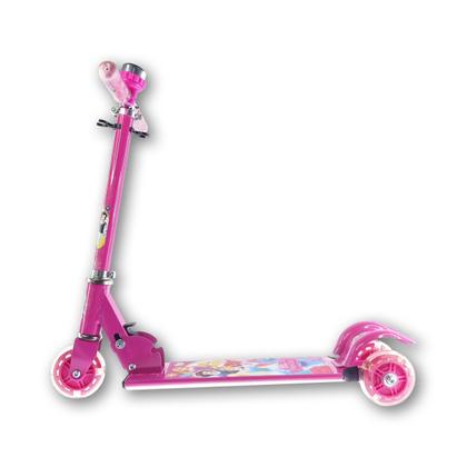 Imagem de Patinete Infantil De Ferro 3 Rodas Com Luz Princesas 2