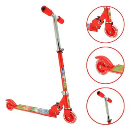 Imagem de Patinete Infantil Dobravel Altura Ajustavel 2 Rodas Raposinha Meninas Meninos Zippy Toys