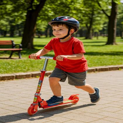 Imagem de Patinete Infantil Dobravel Altura Ajustavel 2 Rodas Raposinha Meninas Meninos Zippy Toys