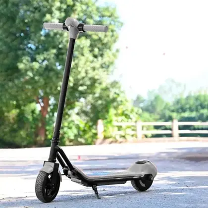 Imagem de Patinete Infantil Elétrico 2 Rodas Com Luzes Led Bluetooth Integrado Kids Portátil Cor Preto Brinovar