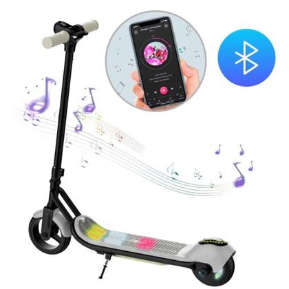 Imagem de Patinete Infantil Elétrico 2 Rodas Com Luzes Led Bluetooth Integrado Kids Portátil Diversas Cores Brinovar