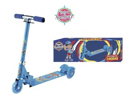 Imagem de Patinete Infantil Masculino 3 Rodas Led Dobrável Unitoys