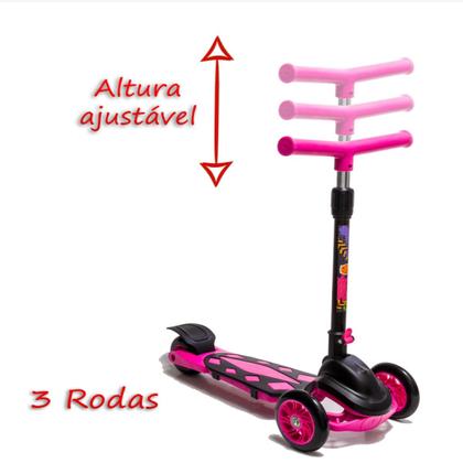 Imagem de Patinete Infantil Radical Power 3 Rodas Dm Toys + Capacete