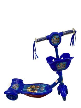Imagem de Patinete Infantil Scooter Patrulha Canica Musical Cesta Luzes 3 Rodas