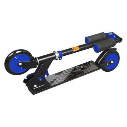 Imagem de Patinete Infantil Scooter Preto E Azul Altura Ajustável - Dm Toys
