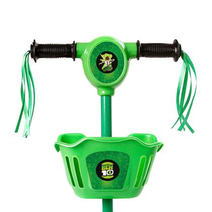 Imagem de Patinete Infantil Verde Ben 10 Scooter 3 Rodas C Led e Som