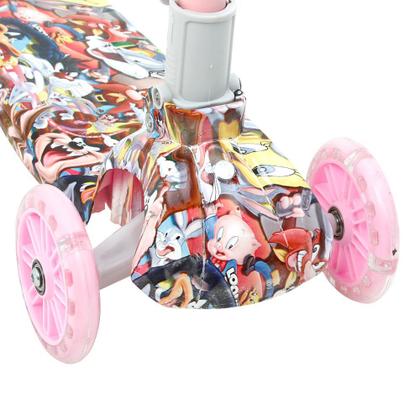Imagem de Patinete Looney Tunes Infantil de 3 Rodas com Led nas Rodas