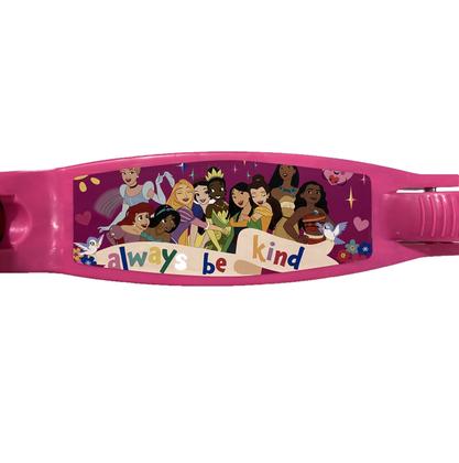 Imagem de Patinete Menina 3 Roda Led 30Kg Dobrável Ajustável +Capacete