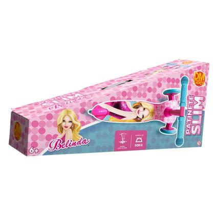 Imagem de Patinete Menina Belinda Princesa Rosa Radical Ajustável 50Kg
